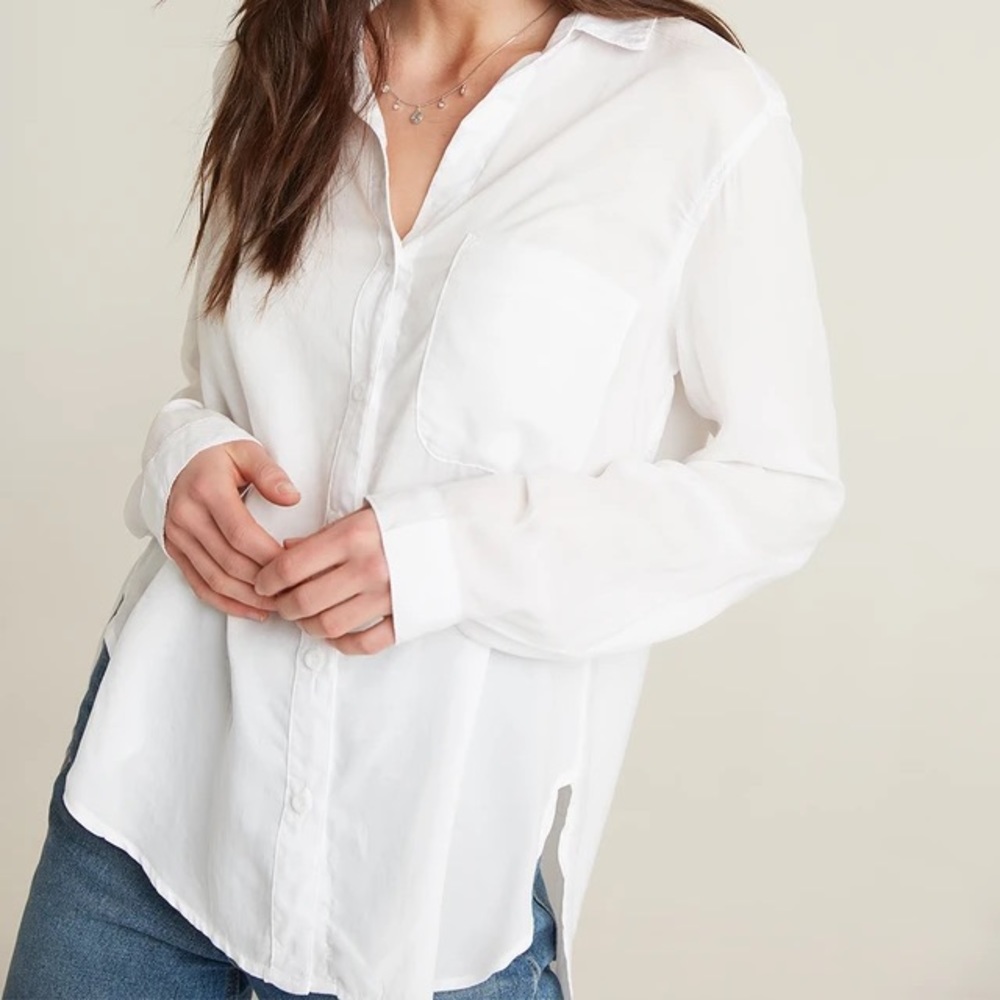 Bella Dahl Round Hem Button Down Shirt